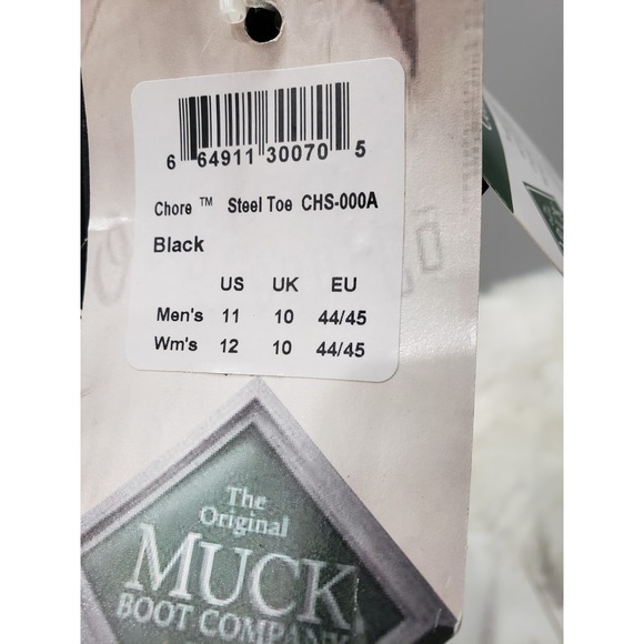 NEW SZ 11 Muck Boot Company Chore STEEL TOE TALL Rubber Work All Conditions Rain